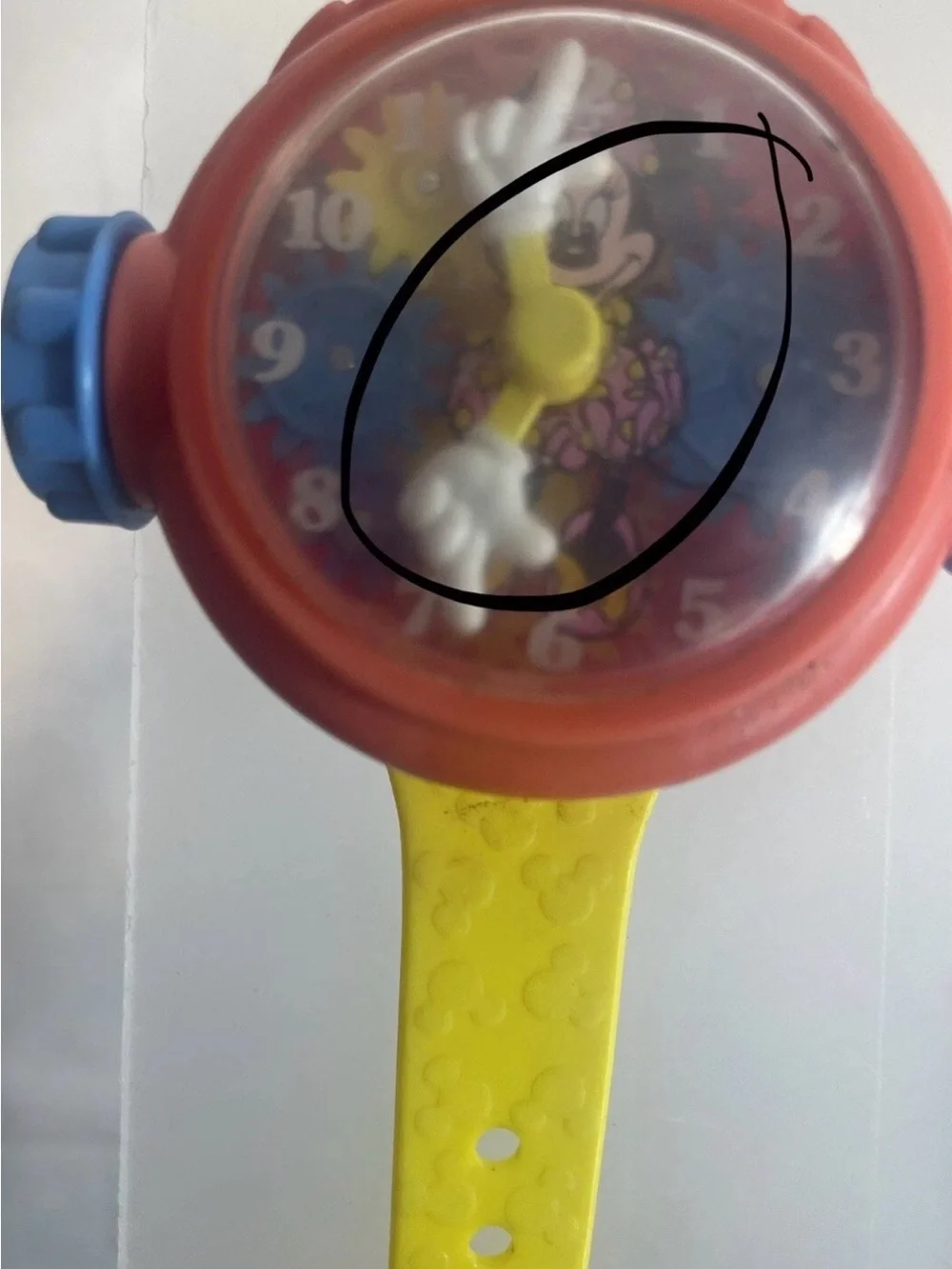 Vintage Disney Large Face Play Watches 2 Mickey Minnie Play Watch PLEASE READ